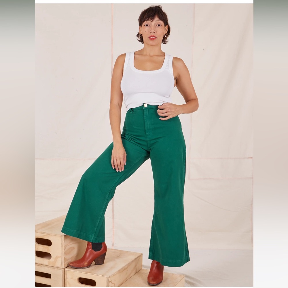 Big bud press Green Bell Bottom pants